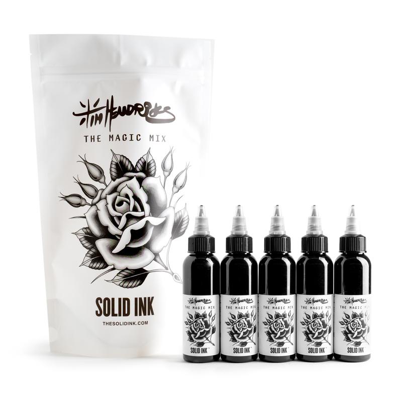 Set Tim Hendricks Magic Mix – 5 Colors – 1oz – Solid Ink – Professional Tattoo Ink by Solid Ink
