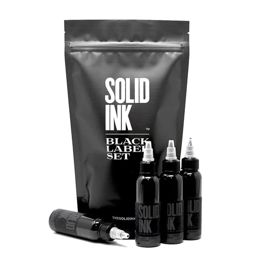 Set Black Label Grey Wash - 4 Shades - 2oz - Solid Ink